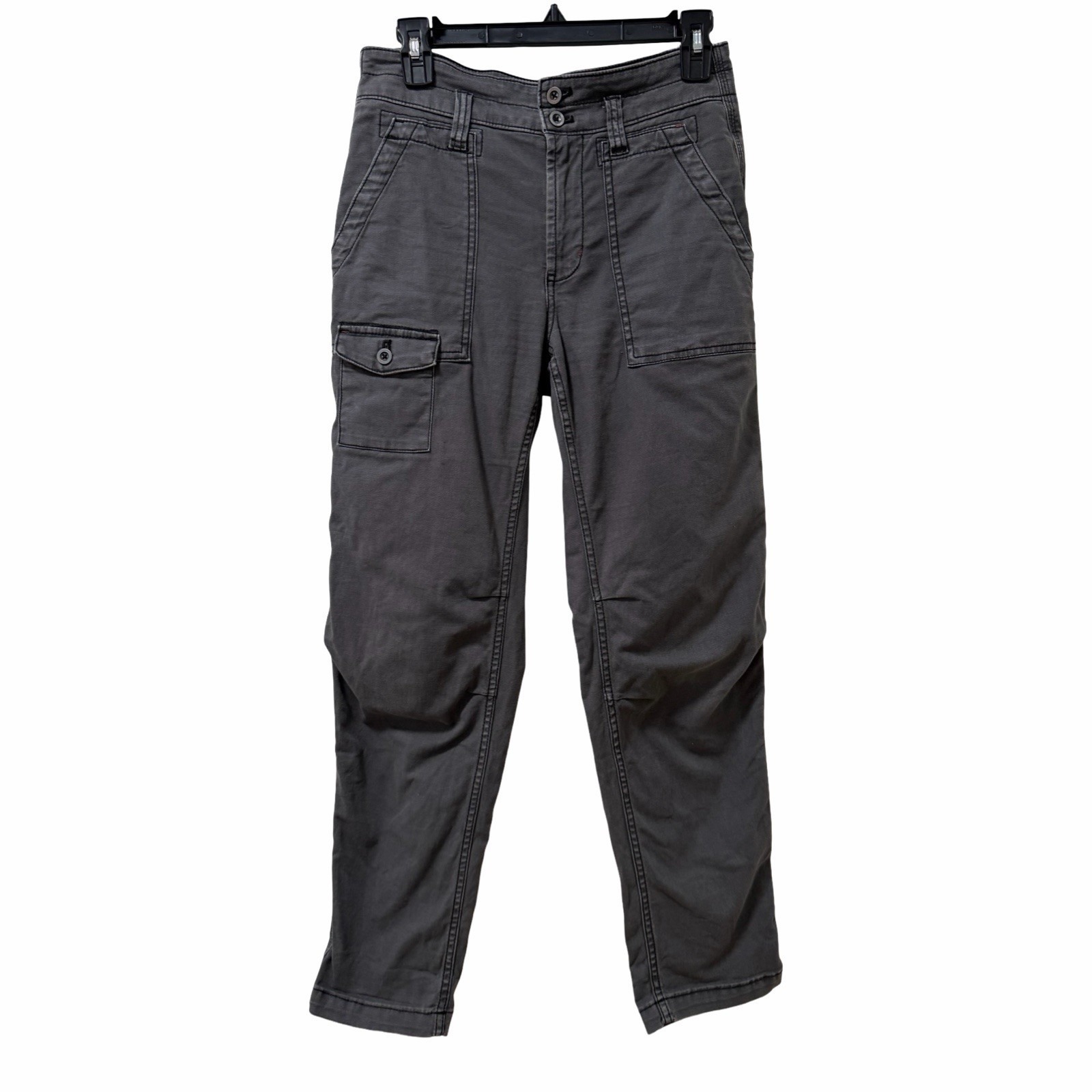 Anthropologie Pilcro Wanderer Carpenter Mid Rise Straight Leg Pants Size 26 Gray